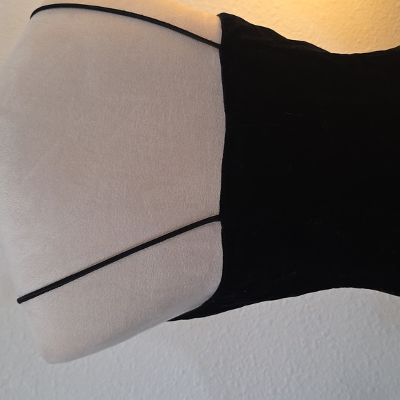 Vintage  Black Velvet Party Dress Moda International Size 10 - Picture 6 of 9